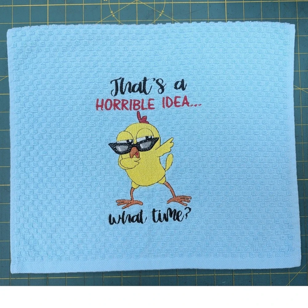 That's a HORRIBLE Idea..What TIme? Kitchen Bath Bar Tea Hand Towel